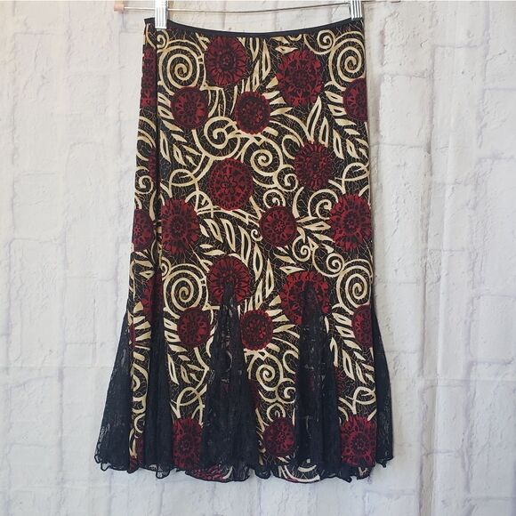 SAINT TROPEZ WEST Pull-on Trumpet-Style Skirt Medium - Picture 7 of 7